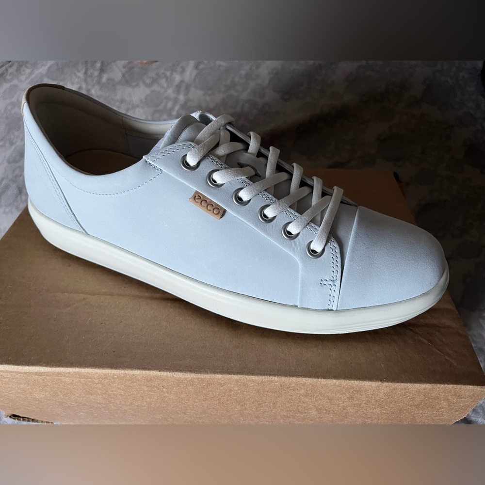 Ecco Shoes, Dusty Blue, Soft, Size Men10-10.5/ Women 12-12.5